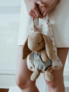 NWT - Maileg Bunny Bob & Maileg Spotty Dotty Tote Bag Set